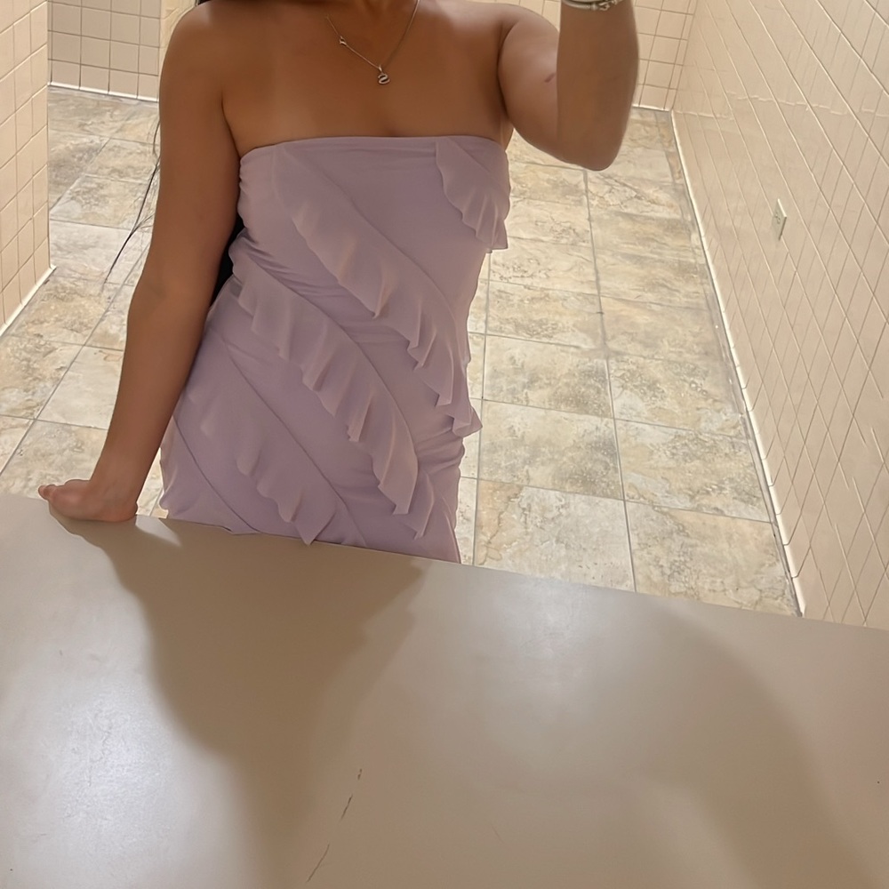 Wildfox Lilac Ruffle Maxi Dress - Picture 4 of 4